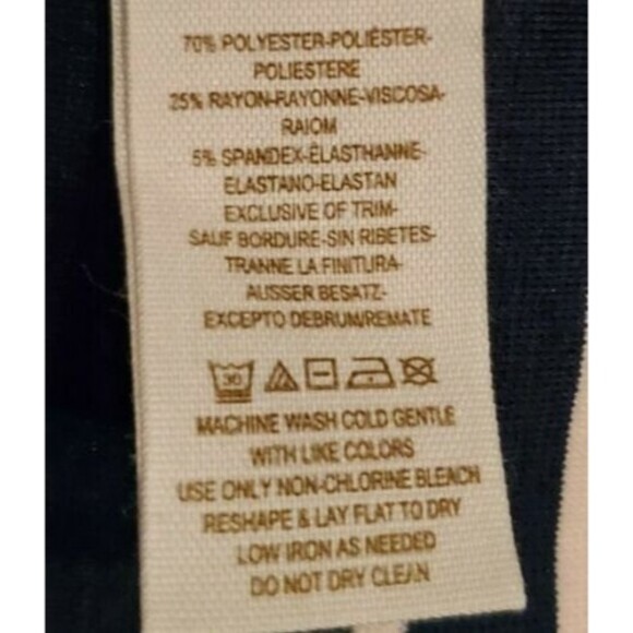 Free People 3/4 Sleeve Striped Embroidered Fit N Flare Dress Women's Sz M - Picture 5 of 6